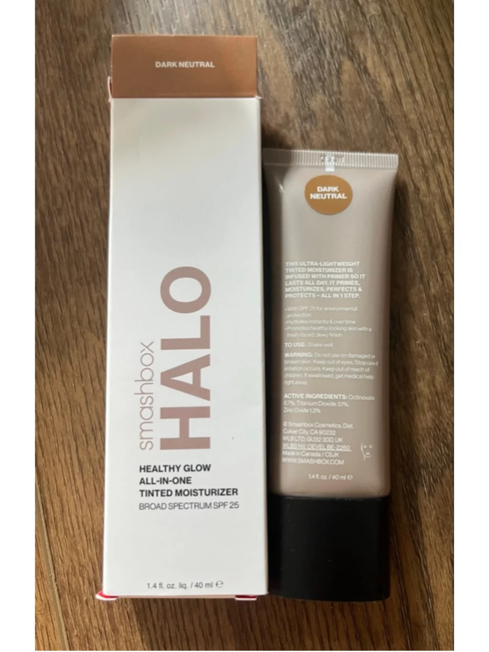 Smashbox Halo NIB tinted moisturizer with spf dark neutral